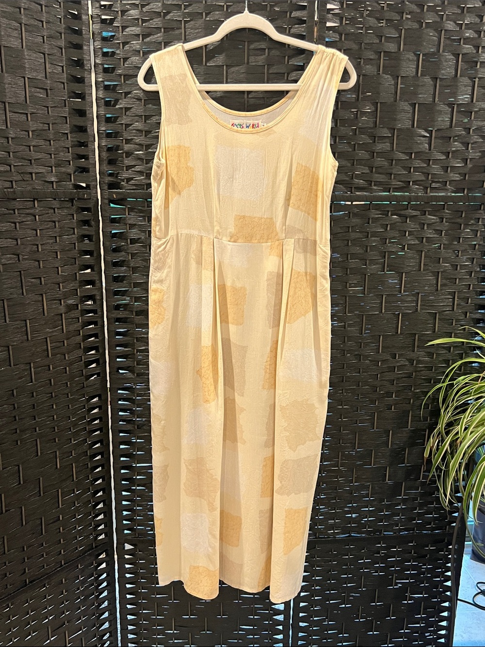 Jams World Yellow Cotton Midi Dress